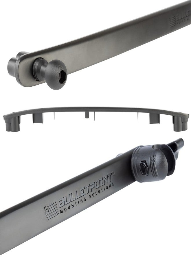 رصاصة قطع غيار قضيب الإمساك المعدني من Bulletpoint Mounting Solutions مع نقطتي تثبيت، متوافق مع سيارات جيب رانجلر JK موديلات 2011-2018 (أسود) - Image 3